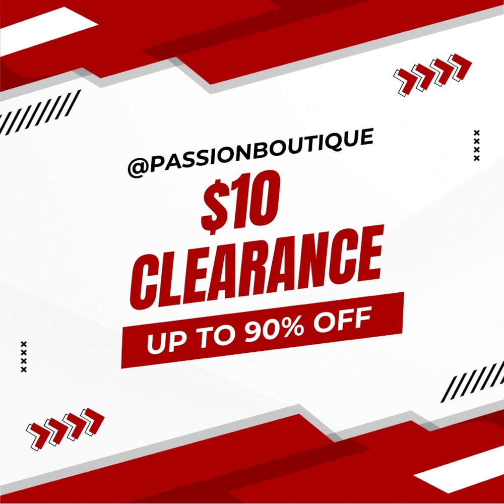 $10 CLEARANCE SALE SILENT SHOW ONLY